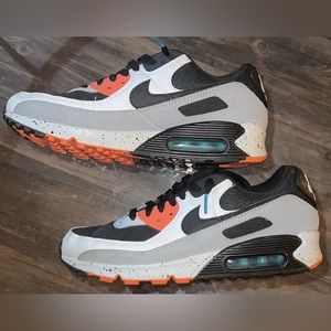 Men’s Air Max90 White Turf Orange Nike Sneakers